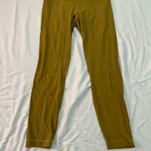 Lululemon Align leggings - pea green color - size 8